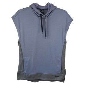 Nike Dri-Fit Just Do It Short Sleeve Hooded Training Vest AA4659-036 Men's Small